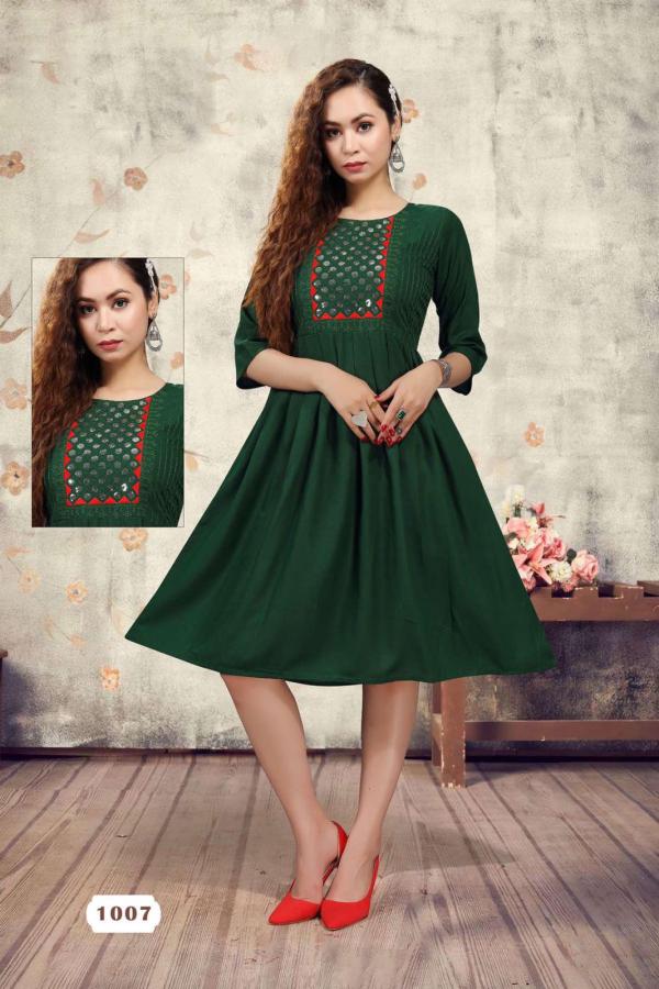 Rohini Rayon Designer Flair Kurti 